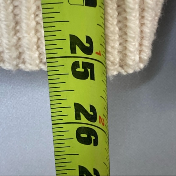 Carraig Donn Merino Wool Zip Sweater-Cream/Ivory-Womens S-Hand Knit-Ireland-Cozy - Picture 8 of 10